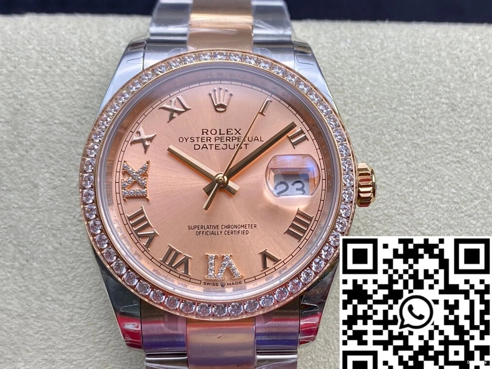 Factory Rolex Datejust Rose Gold EW M126281RBR-0016 0420